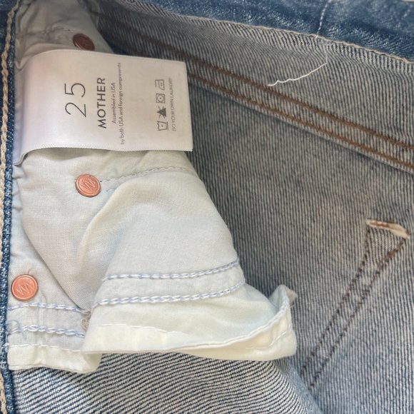 NWT MOTHER Insider Step Crop Fray Jeans Size 25 - Picture 5 of 7